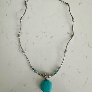 Turquoise and Silver Necklace